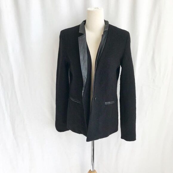 Line the Label wool/leather blazer/jacket size S - Picture 2 of 10